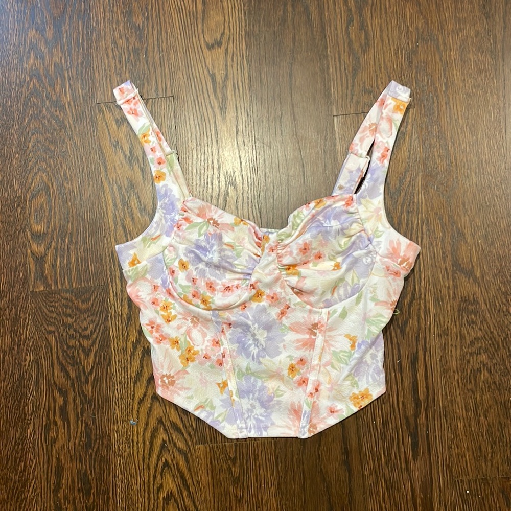Corset top floral | never worn